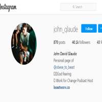 John GlaudeObese_to_beast (Instagram Account), John_glaude (Instagram Account 2012)