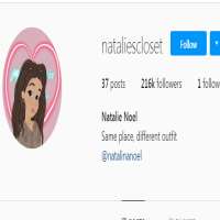 Natalie NoelNatalinanoel (Instagram Account 2011), Nataliescloset (Instagram Account 2020)