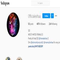 Eisha HicksonTherealeisha (Instagram Account 2018), 0fficialeishaa (Instagram Account 2019)