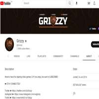 Grizzy (YouTuber)YouTube 