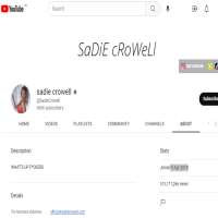 Sadie CrowellYouTube 