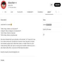 Absorber (YouTuber)YouTube 