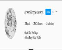 Ocean PenaVegaInstagram (Account: oceankingpenavega 2016)
