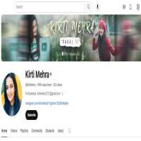 Kirti MehraYouTube (Channel: Kirti Mehra)