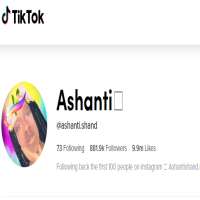 Ashanti ShandTikTok