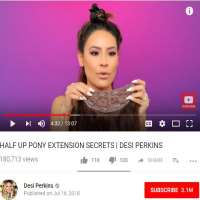 Desi PerkinsBeauty Tutorials Videos on YouTube