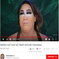 Patrick  StarrrMakeUp Tutorials on YouTube Channel