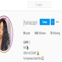 Jhania CapriJhaniacapri (Instagram Account 2017)