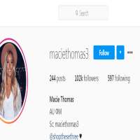 Macie ThomasMaciethomas3 (Instagram Account 2015)
