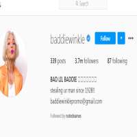 BaddiewinkleBaddiewinkle (Instagram Account 2014)