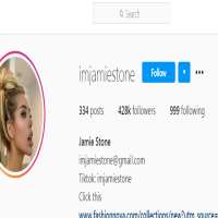 Jamie Stone (Instagram Star)Imjamiestone (Instagram Account 2016)