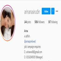 ArinabieberArinanasirudin (Instagram Account 2017)