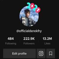 Derek FryOfficialderekfry (TikTok Account 2020)