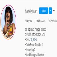 Hazel AmariHazelamari (Instagram Account 2016)