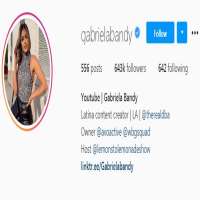 Gabriela BandyGabrielabandy (Instagram Account 2016)