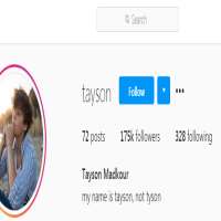 Tayson MadkourTayson (Instagram Account 2016)
