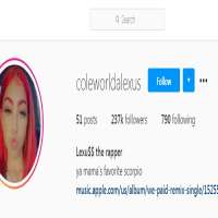 ColeWorldAlexusColeworldalexus (Instagram Account 2016)