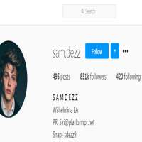Sam DezzSam.dezz (Instagram Account 2016)