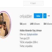 Aidden JohnsonOnlyaidden (Instagram Account 2016), Playboiaidden (Instagram Account 2020)