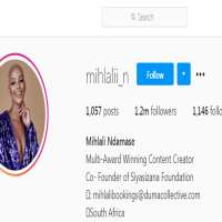 Mihlali NdamaseMihlalii_n (Instagram Account 2016)