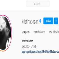 Kristina BazanKristinabazan (Instagram Account 2018)