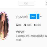 Jordana LopesJordanavucetic (Instagram Account 2017)