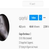 Gage BordeauxGageful (Instagram Account 2014)