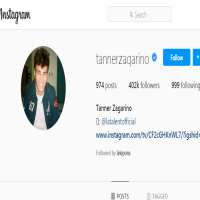 Tanner ZagarinoTannerzagarino (Instagram Account 2012)