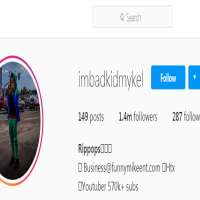 Bad Kid MykelImbadkidmykel (Instagram Account 2018)