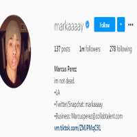 Marcus Perez (Instagram Star)Markaaaay (Instagram Account 2013)