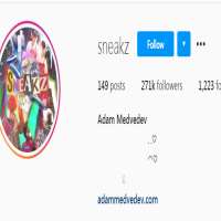 Adam MedvedevSneakz (Instagram Account 2016)