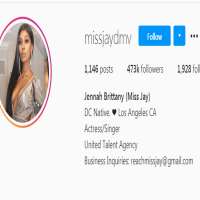 Jennah BrittanyMissjaydmv (Instagram Account 2012)