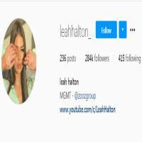 Leah HaltonLeahhalton_ (Instagram Account 2014)