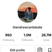 Andrew TiansayAndrewcantskate (TikTok Account 2019)