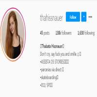 Thabata HissnauerThahissnauer (Instagram Account 2015)
