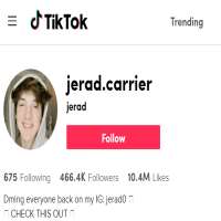 Jerad Carrierjerad.carrier (TikTok Account 2018)