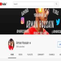 Arman Hossain (YouTuber)Arman Hossain (YouTube Channel 2014)