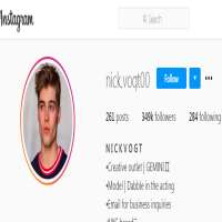 Nick Vogtnick.vogt00 (Instagram Account 2017)