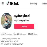 Sydney Boelsydneyboel (TikTok Account 2016)