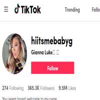 Gianna Lukehiitsmebabyg (TikTok Account 2019)