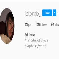 Jack BonnickJackbonnick_ (Instagram Account 2016)