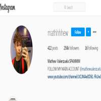 Mathew Valenzuelamathhhhew (Instagram Account 2017)