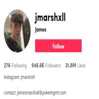 James Marshall (TikTok)Jmarshxll (TikTok Account 2018)