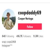 Cooper NoriegaCoopdaddy69 (TikTok Account 2019)