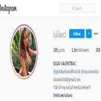 Iulia Valentinaiuliavo (Instagram Account 2017)