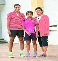 Gayatri GopichandBeing the daughter of the former Indian badminton players Pullela Gopichand an P. v. v. Lakshmi