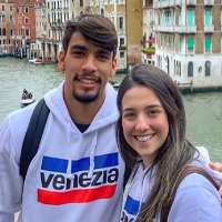 Lucas Paqueta wife Maria Eduarda Fournier