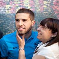 Jordi Alba Mother Maria Jose