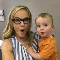 Rachael Harris son Henry Harris Hebel