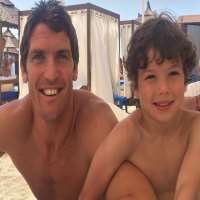 James Hook (Rugby Player) son Harrison James Hook (Rugby Player) son Harrison
